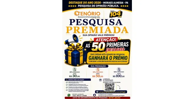Pesquisa de opinião pública valoriza empresas e profissionais de Moraes Almeida.