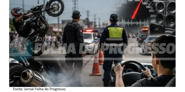 PM e DITRANP anunciam força-tarefa para combater "grau", poluição sonora e menores ao volante em Novo Progresso.