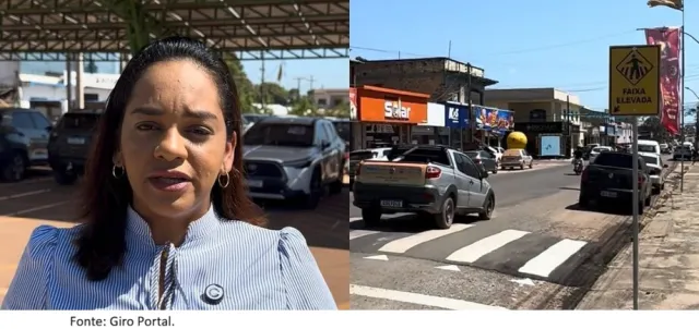 COMTRI reforça sinalização e instala faixas elevadas para reduzir acidentes em Itaituba.