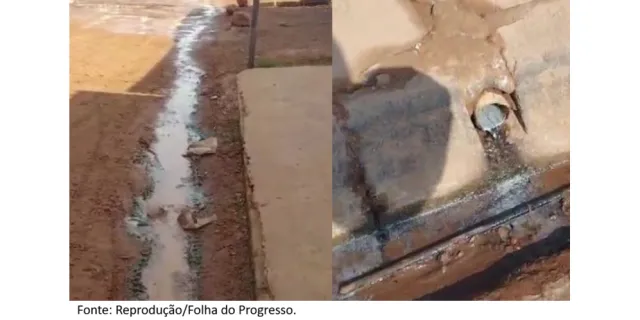 Moradores denunciam esgoto a céu aberto e mau cheiro em rua de Moraes Almeida, no Pará.