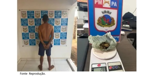 Homem é preso com mais de 50 gramas de crack e porção de maconha em Moraes Almeida.