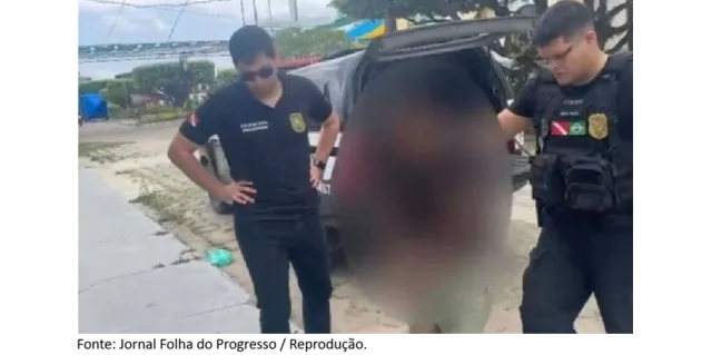 Suspeito de furto é agredido por moradores e preso pela PM no Pará.
