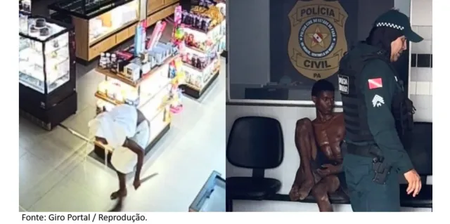 Homem é apresentado à delegacia após invadir padaria e furtar R$ 600 em Itaituba.