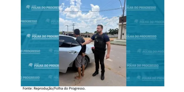 Polícia Civil prende em flagrante suspeito de furtar R$ 10 mil e joias de residência em Novo Progresso.